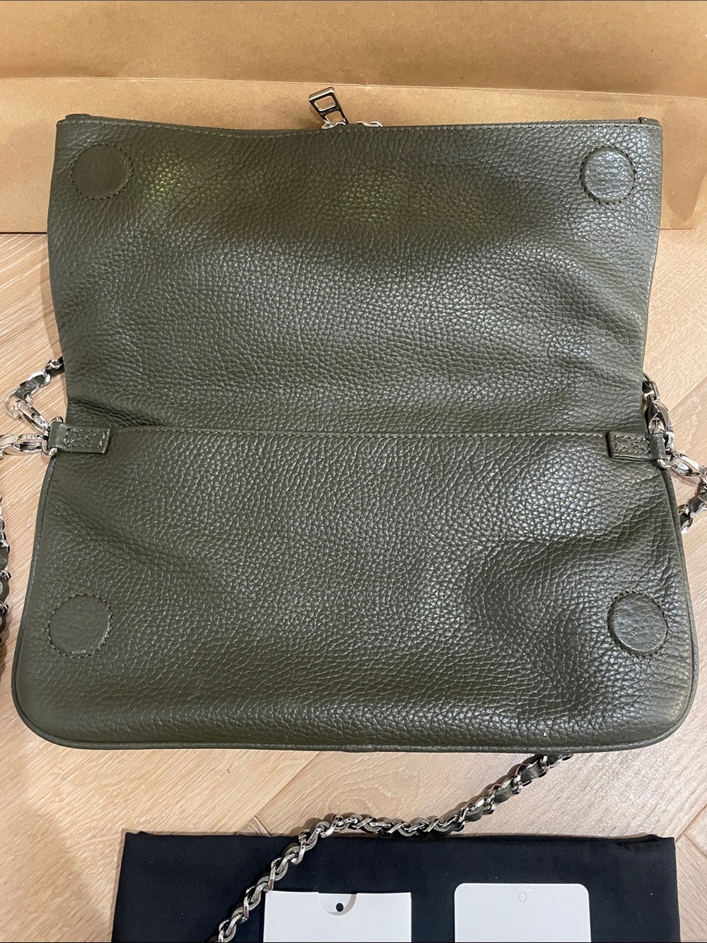 NWT Zadig & Voltaire Rock Crossbody Bag in Green/ Kaki - Picture 6 of 12